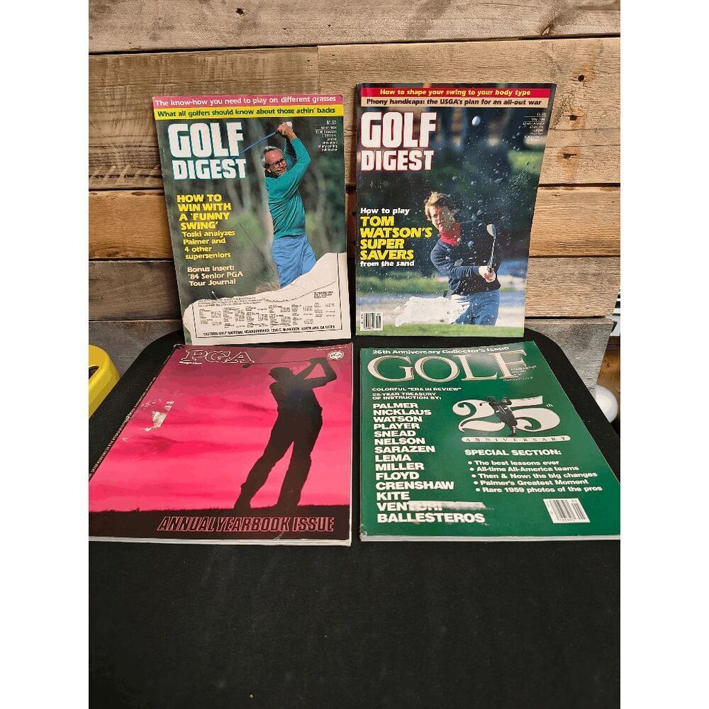 Lot of 4 VTG 1984 Golf Digest / PGA Magazine / Golf Magazine March, April, May